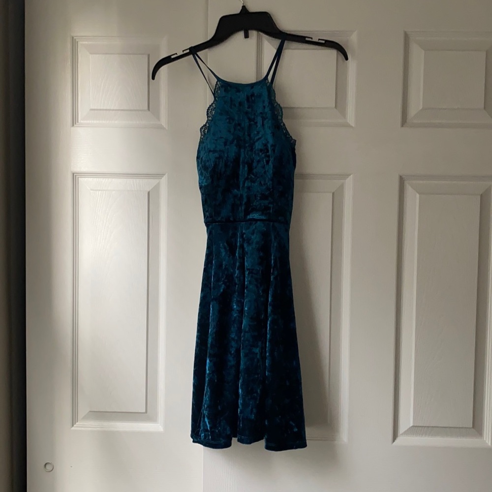 Velvet part dress